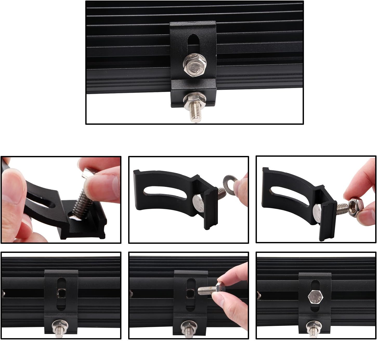 Senlips 126W 20inch Cree Bar Waterproof Spot&Flood Combo Off Road ATV Jeep Jetta Mk4 Truck Led Lights Driving Lamp with Mounting Bracket for Car Vehicle Accessories: Automotive