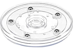 Kepfire 4 Inch Small Lazy Susan,Lazy Susan Turntable for Cabinet,Clear Plastic Lazy Susans Organizer for Spice Rack Cake Make