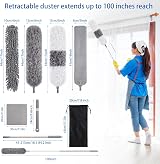 Wlich Feather Duster with Extension Pole 11-Piece Set 15-84 in view 2