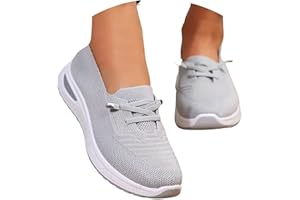 Women's Running Shoes Women's Mesh Lightweight Breathable Slip Sneakers with Thick Soft Soles and Shallow Casual Daily