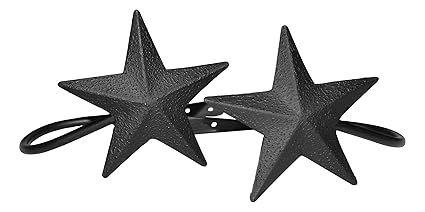 Black Star Curtain Tieback Pair 4 by The Country House Collection