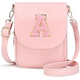 Cozystep Initial Crossbody Bags Toddler Purse for Girls PU Leather Cross Body Bag Handbag Personalized Preppy Teen Girl Gifts