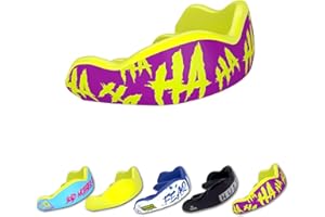 DAMAGE CONTROL High-Impact Mouth Guard – Sports Mouthguard for Boxing, Football, Hockey, Lacrosse & Basketball, Protects Teeth & Jaw, Protective Mouthpiece for Adults & Youth (Adult, HA HA HA 2.0)