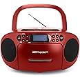 Amazon.com: Emerson Portable CD Player Boombox with Cassette Player ...