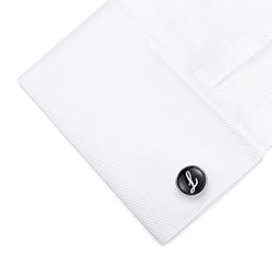 HONEY BEAR Initial Alphabet Letter Cufflinks Tie