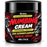 Tattoo Numbing Cream, Numbing Cream for Tattoos Extra Strength with 8% Menthol, Arnica Cream with Emu Oil, Professional Topical Cream for Tattoo Sessions, Extended Comfort, 2 Fl Oz