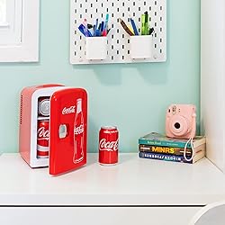 Coca-Cola Classic Coke Bottle 4L Mini Fridge w/ 12V
