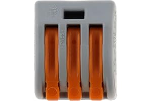 Wago 222-413 LEVER-NUTS 3 Conductor Compact Connectors 100 PK