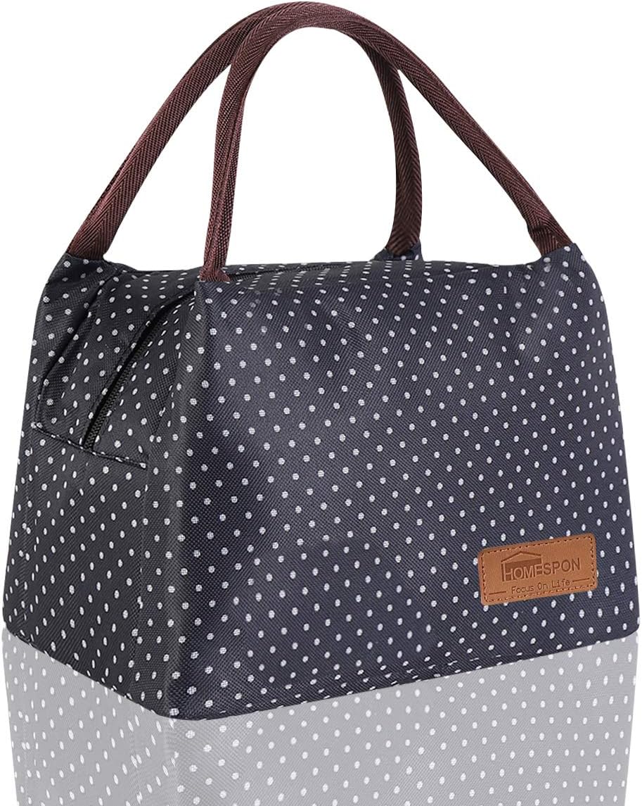 HOMESPON Lunch Bag Cute Cool Bag for Lunch Boxes Waterproof Fabric