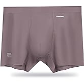 ABananaCover Premium Men's Naked Feeling Air Micro Modal Boxer Briefs - Superior To Cotton Underwear - 3X Softer Than Cotton - 3" Snug-Fit Athleisure Mens Underwear Trunks - Nickel Violet, Large