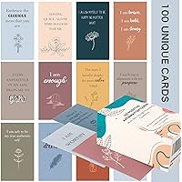100 Affirmation Cards for Women and Men With 150+ Thought-Provoking Questions, Unique Affirmation cards for stress Relief, Me
