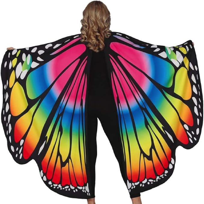 Schmetterling-Kostüm Damen – Volles Set Mit LED-Haarreif & Maske Für Karneval & Cosplay