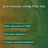 Greengo 1000 Biodegradable Organic Unbleached Slim 6mm Filter Tips ECO view 5