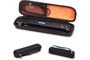 Mchoi Hard Portable Case Compatible with Epson Workforce ES-50/ES-55R/ES-60W/ES-65WR/DS-30/DS-70/DS-80W Wireless Portable Sheet-fed Document Scanner