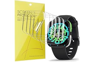 Lamshaw Compatible with MorePro Looki Neo Fitness Tracker Screen Protector, [6 Pack] Full Coverage TPU Clear Film Compatible 