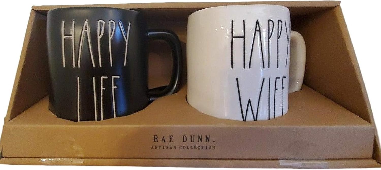 happy wife happy life mug