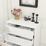 Panana Modern High Gloss Drawer Cabinet 4 Drawers White Gloss Bedroom Storage view 5