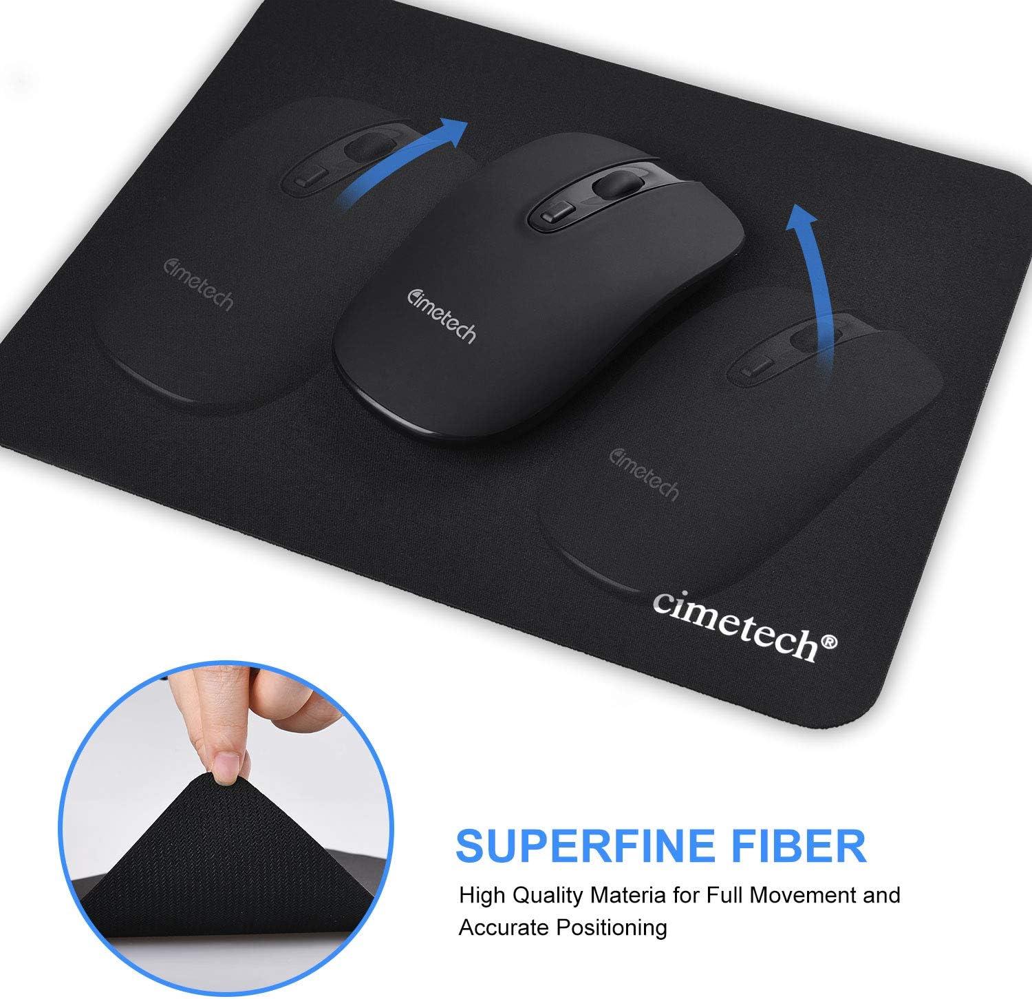cimetech Comfortable Mouse Pad Superfine Fiber Desktop Mouse Pad Mouse