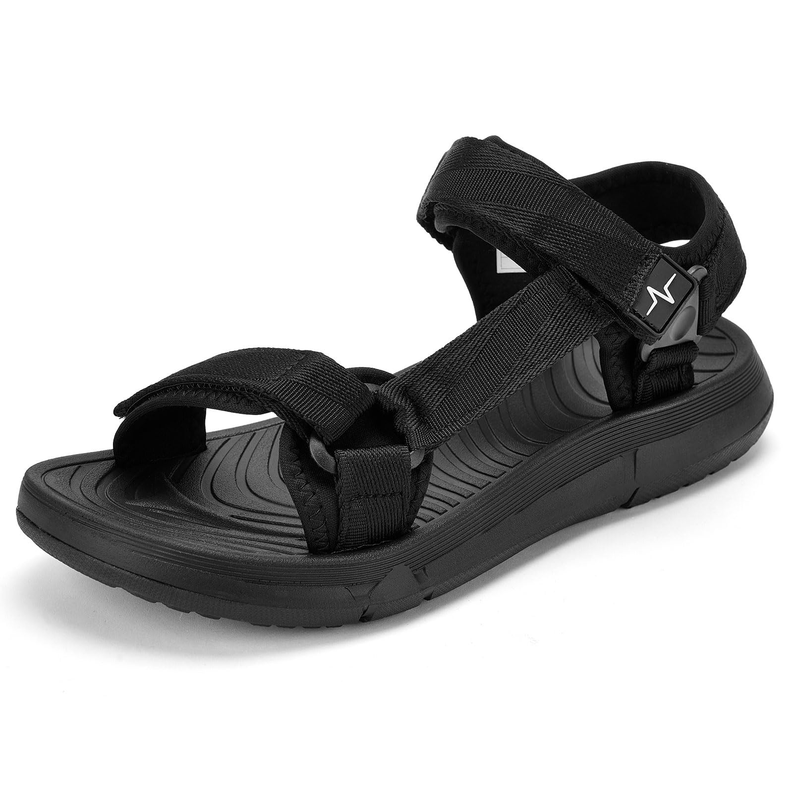 Photo 1 of (USED/FAIR) (BAGGED) (10) SUITSER Hiking Sandals for Men Beach Water Waterproof Walking Athletic Sandles Comfortable Sport Open Toe Arch Support Wide Shoes Black 10