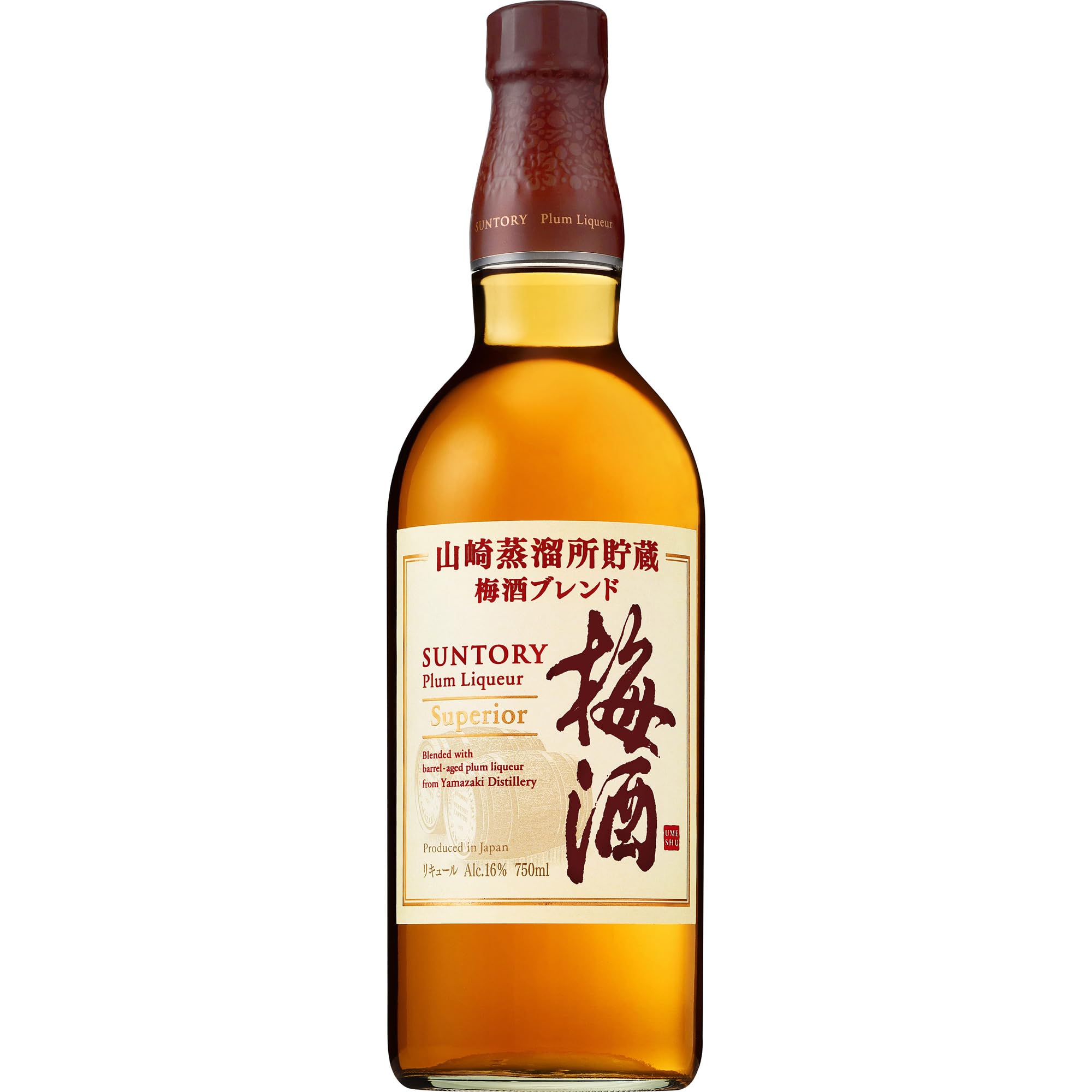 山崎蒸溜所貯蔵梅酒ブレンド スーペリア [深さの秘密はウイスキー原酒。 上質な余韻の贅沢な梅酒。][サントリー 750ml 瓶 ギフト プレゼント]商品画像
