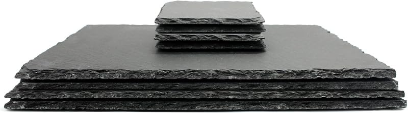 Maison & White Natural Slate Placemats & Coasters 8pc Set