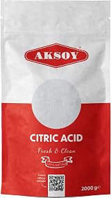 AKSOY Citric Acid Food Grade 2KG Non-GMO Anhydrous Bath Bombs Cleaning view 4