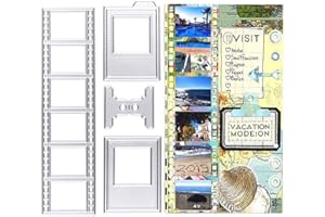 ON-AIRSTORE Film Cutting Dies Stencil Metal Template Molds, Embossing Tool Die Cuts for Card Making Album Paper Scrapbooking DIY Etched Dies Craft