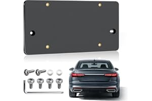 TOVIIEA Rear License Plate Bracket Holder Fit for 2012-2025 Audi A3 A4 A5 A6 A7 A8 S4 S5 S6 S7 RS5 RS6 RS7 Q3 Q5 SQ5 Series, 