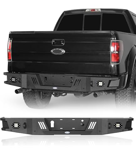 Primered Rear Bumper Ends For Ford F150 2009-2014 – Driver & Passenger Side, Direct Fit Steel