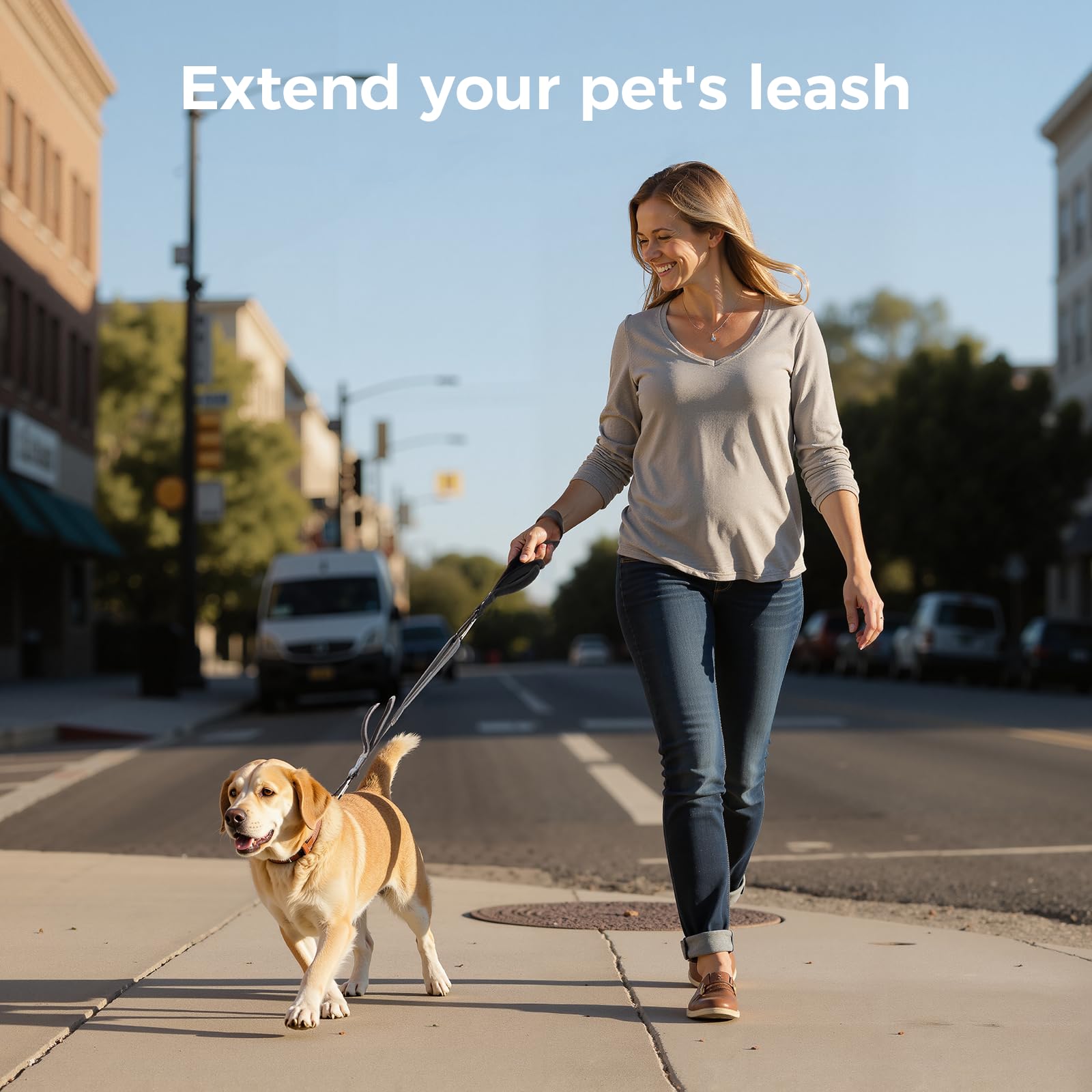 Momcozy Handle Strap for Baby Stroller | Safety Wrist Leash | Adjustable Pram Wheelchair Hand Leash | with Hooks for Storing Items | Security-Accessory for Child Safety