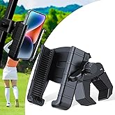 Solvora Golf Cart Phone Holder Mount, Compatible with EZGO/Club Car/Yamaha, Universal Compatible with iPhone/Galaxy/Google Pixel, Golf Cart Accessories Fit for All Smartphones (Black)