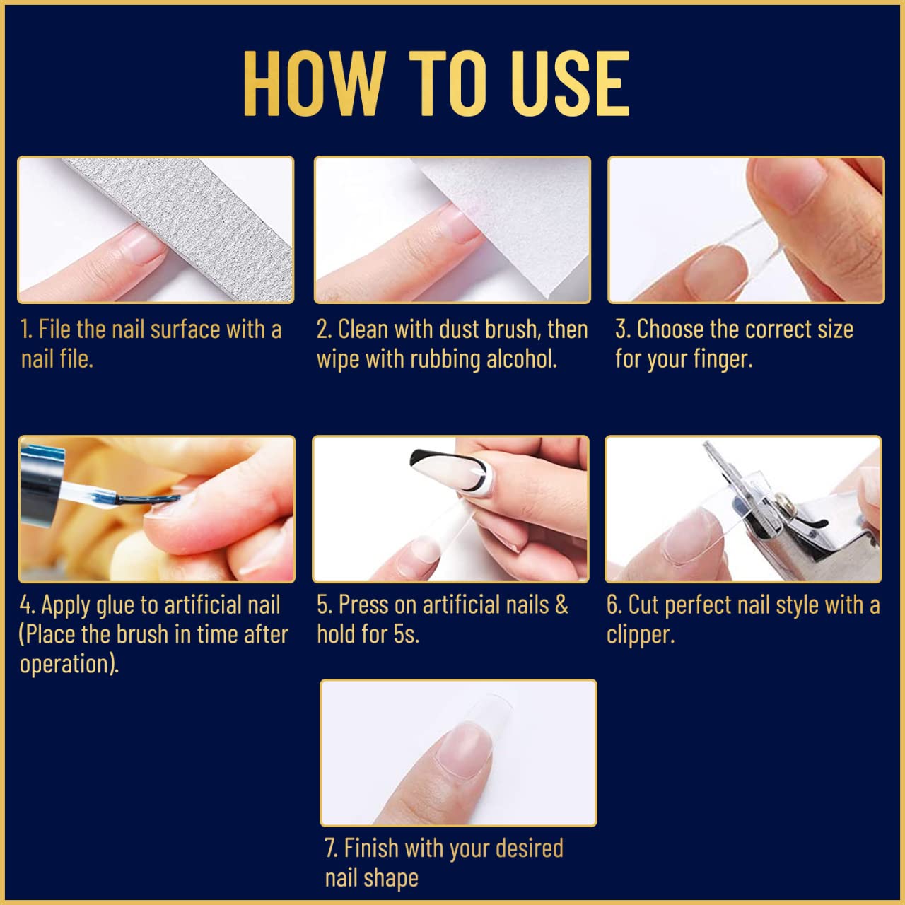 Valitic Strong Nail Glue and Strengthener - Quick Dry Brush On Gel for Long Lasting Nails - Adhesive Bond for False Nails - Strengthener for Nail Tips - 1 PACK - Image 6