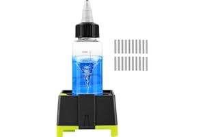 EPIDIOXI Mini Vortex Mixer 11000rpm Magnetic Vortex Paint Mixer Vortex Botttle Shaker for Paint, Pigment, Ink, Lash Glues, 3 Speed Nail Polish Mixer with 1.7oz Bottle and 20 Stirrer Bars