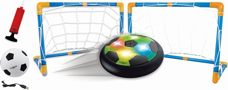 Lexibook Aerofoot Hovercraft Soccer Disc 2 Goals Ball Pump Rechargeable JG981
