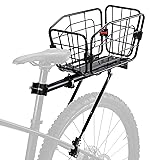 ANGGOER Rear Bike Rack with Basket - 165 LB Load