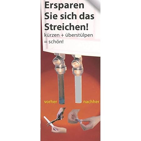 VON ADELBERG Rohrverkleidung Rohr Deko Heizungsrohre hellgrau 3 x 1,2 m / 120 cm SchnappFIX