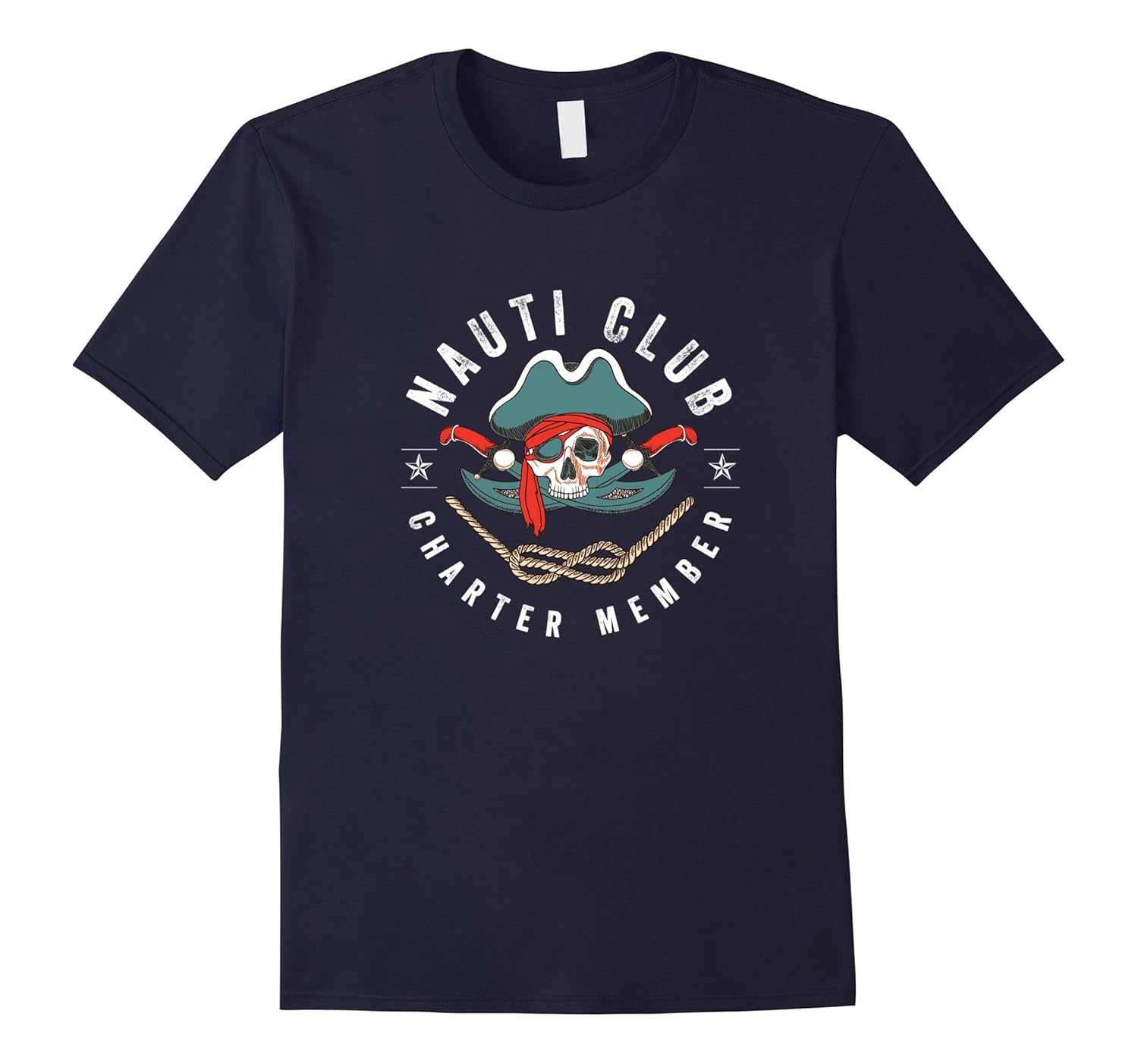 Nauti Club Nautical Pirate Cruise Ship Boat T Shirt Tee-ANZ