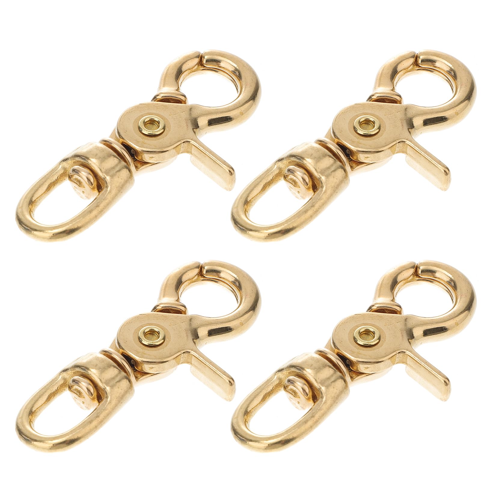 iplusmile Brass Lobster Claw Swivel Snap Hook 2.6 Inch Keychain Clip for Bag Straps Leathercraft Quick Release Connector