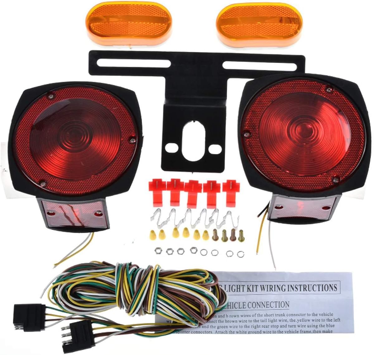 Wakrays 12V Towing Tow Light Kit Trailer RV Tow Dolly Tail