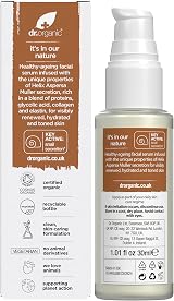 Dr Organic Snail Gel Facial Serum 30ml Healthy Aging Moisturising Natural view 2