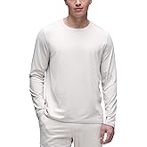 CRZ YOGA Cloud Jersey Long Sleeve Shirts for Men - Crewneck Breathable Casual Workout T-Shirts Soft Basic Tops