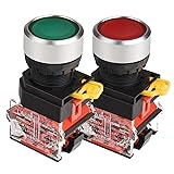 APIELE 2 Pcs 22mm Plastic Momentary Push Button