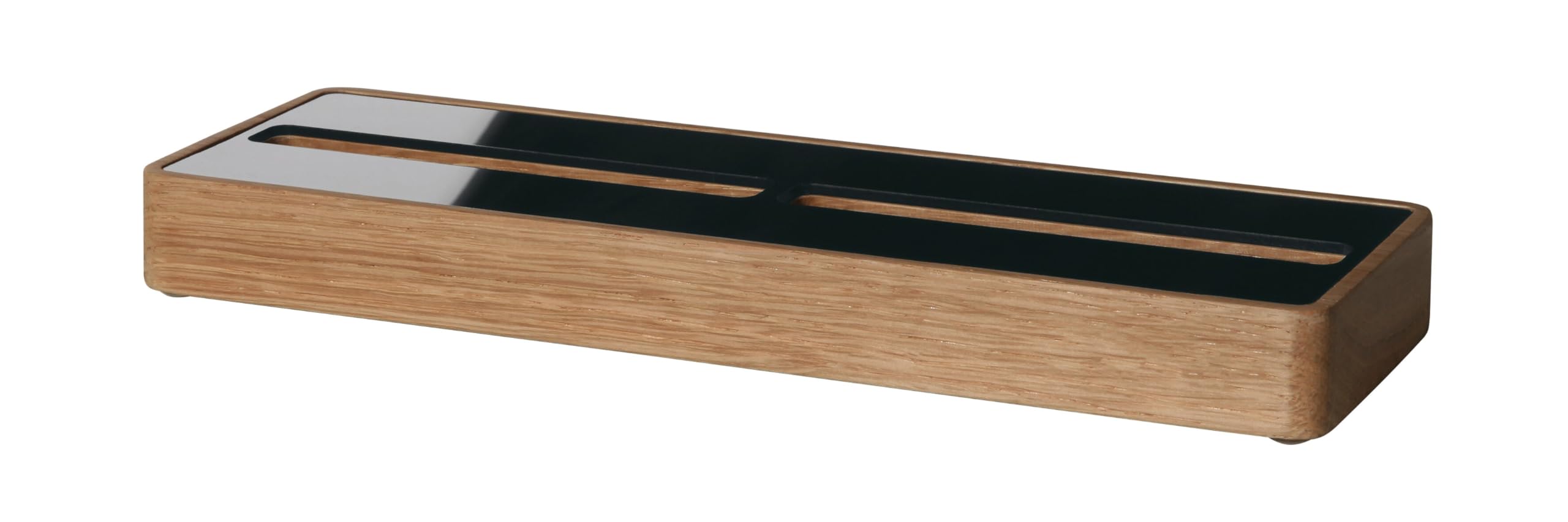 SIGEL VA201 Business card holder made of oak wood, 20,6 x 2,2 x 6,3 cm, for up to 60 cards