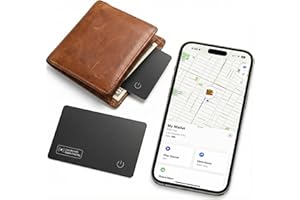 SPARKSHOOTS 2025 MFi Certified Smart Wallet Tracker Card: Ultra Slim Air Card Tag - Compatible with Apple Find My Wallets Finder Tracking Cards Tags, Keep Track Item Locator of Luggage, Passport, Purse, Backpack