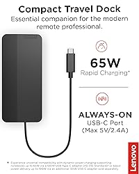 Lenovo USB-C Dual Display Travel Dock - 7