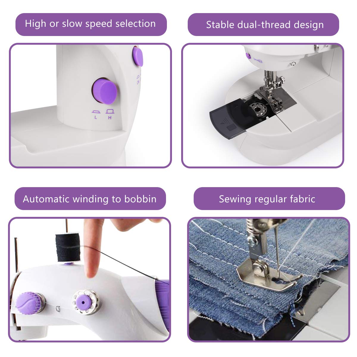 instecho Sewing Machine, Mini Portable Electric Sewing Machine with