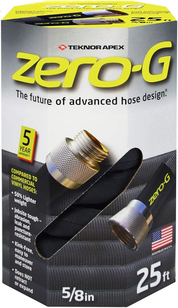 Amazon Com Zero G 4001 25 8 Inch By 25 Feet Lightweight Ultra Flexible Durable Kink Free Garden Hose 5 5 8 X 25 Gray Garden Outdoor