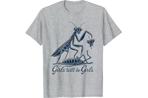 YHNNH Girl Will Be Girls Praying Mantis Tee, T-Shirt