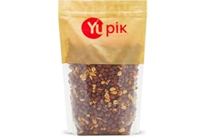 Yupik Roasted Unsalted Red Skin Peanuts, 1 kg, Kosher, Vegan, Nuts with Skins, No Added Salt, Crunchy Peanuts, High in Fiber,