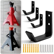 6-Pack Heavy Duty Jack Stand Wall Hooks - Organizer For 2, 3, 4, 5, 6 Ton Jack Stands - View #5